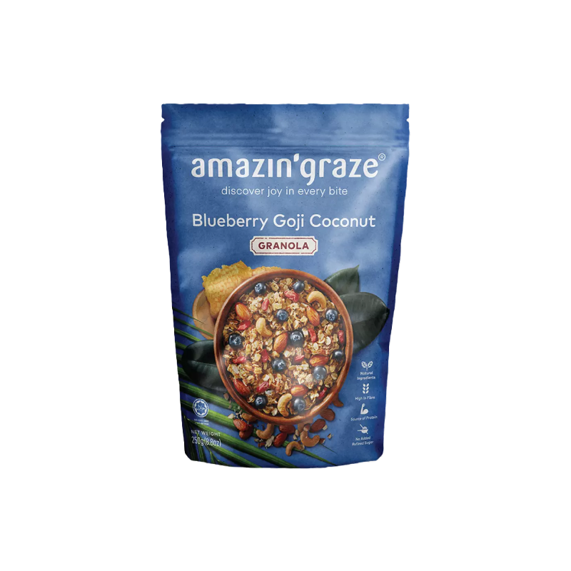 AMAZIN' GRAZE Blueberry Goji Coconut Granola [250g]
