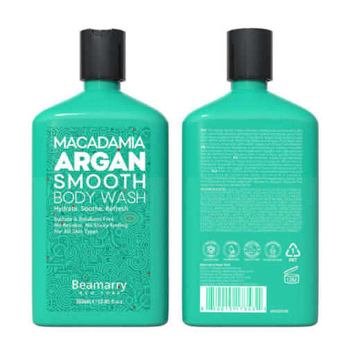BEAMARRY Macadamia Argan Smooth Body Wash [380ml]