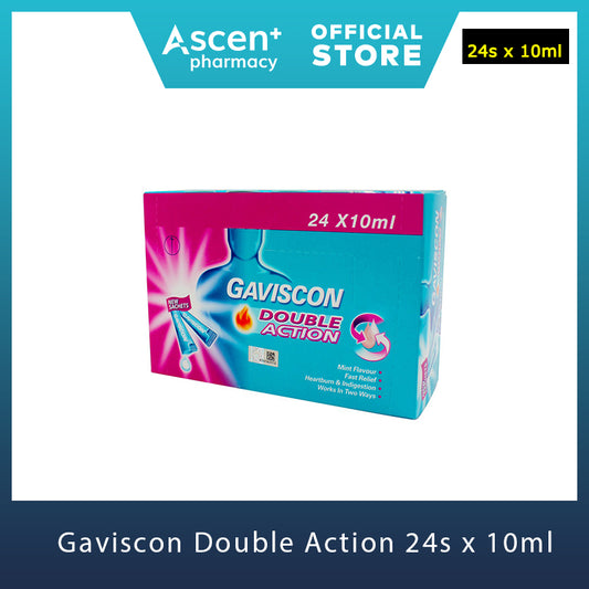 GAVISCON Double Action Liquid Sachet [24s x10ml]