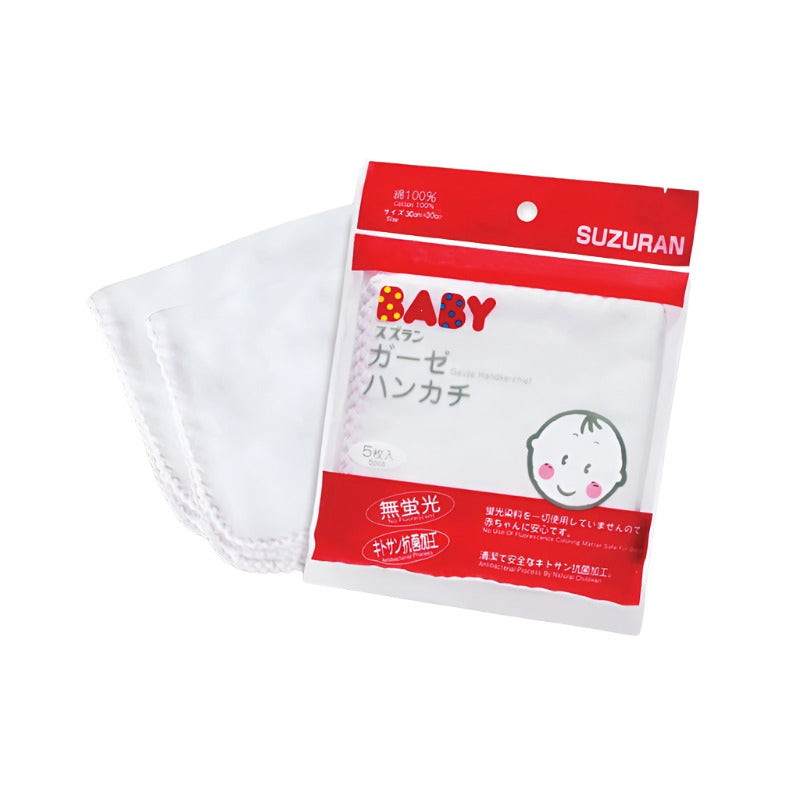 SUZURAN BABY Gauze Handkerchief [5s]