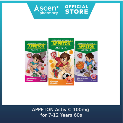 APPETON Activ-C 100 毫克 7-12 年 [60 秒] 草莓味