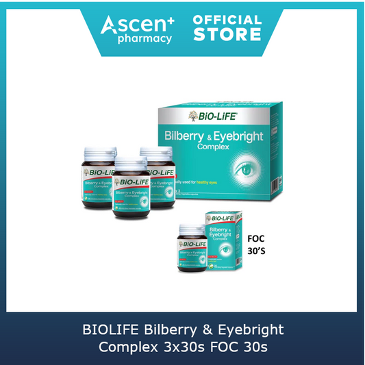 BIOLIFE Bilberry & Eyebright Complex [3x30s FOC 30s]