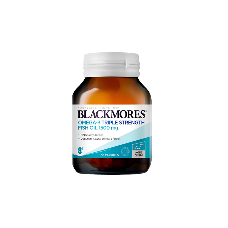BLACKMORES Omega-3 三倍强度鱼油 1500 毫克胶囊 [30 粒]