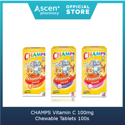 CHAMPS Vitamin C 100mg Chewable Tablets [100s]