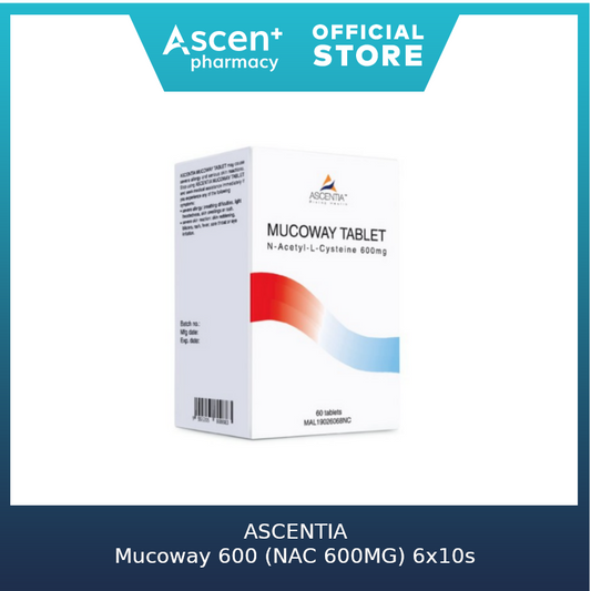 ASCENTIA Mucoway 600 (NAC 600MG) [6x10s]