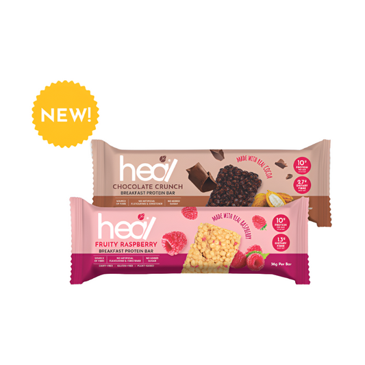 HEAL Chocolate Crunch/Fruity Raspberry Breakfast Protein Bar [1 Bar]