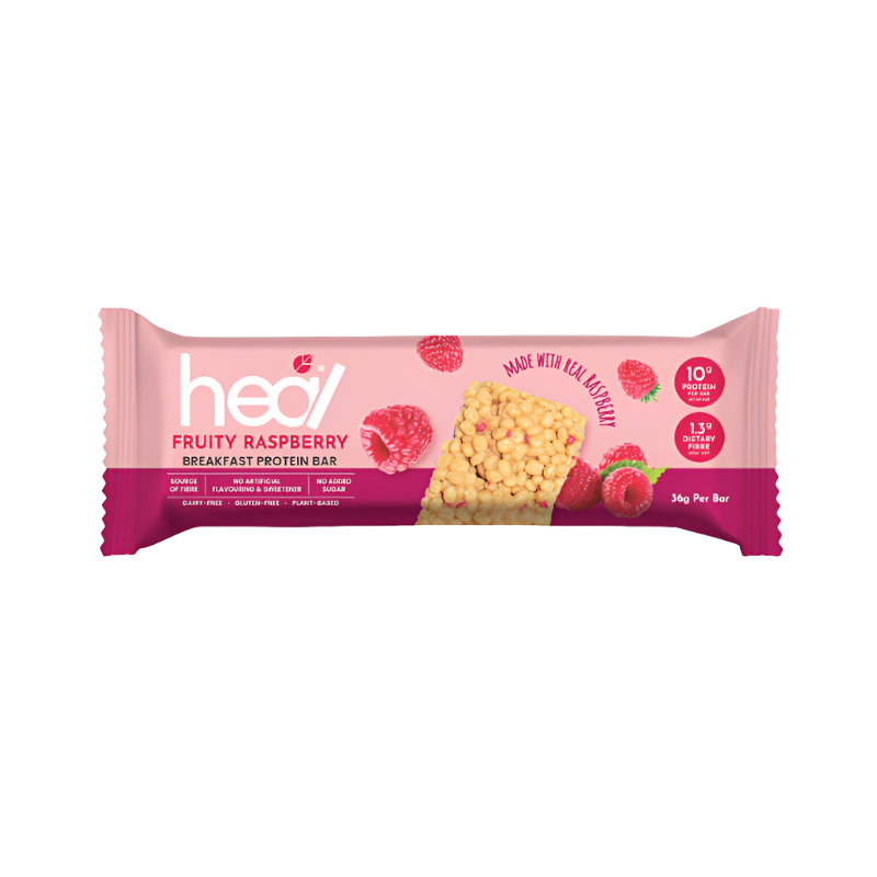 HEAL Chocolate Crunch/Fruity Raspberry Breakfast Protein Bar [1 Bar]