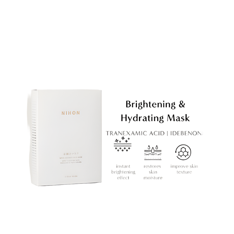 NIHON Gold Radiance Face Mask [3pcs]