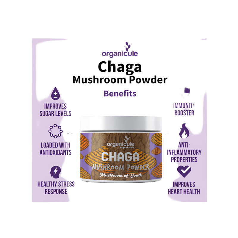 ORGANICULE Chaga Mushroom Powder [60g]