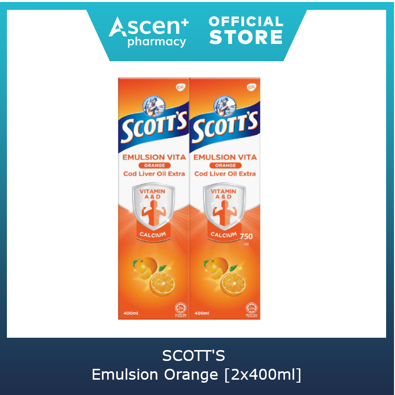 斯科特乳液橙 2X400ML