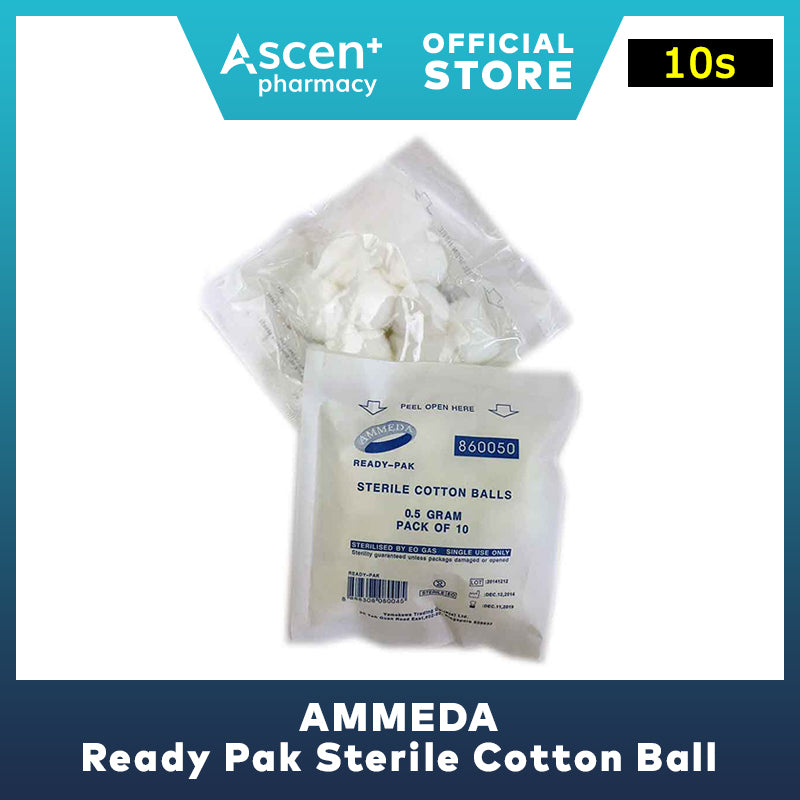 AMMEDA Ready Pak Sterile Cotton Ball [10s]