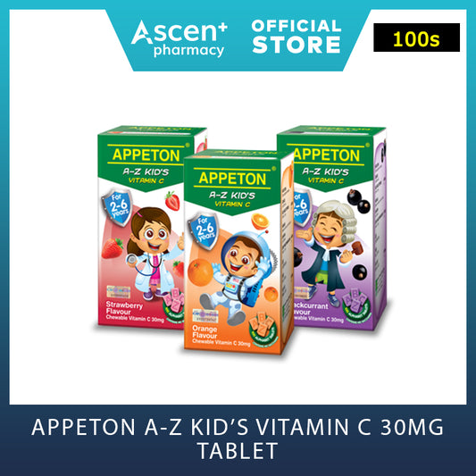APPETON AZ 儿童维生素 C 30 毫克片剂 [100 片] 黑醋栗