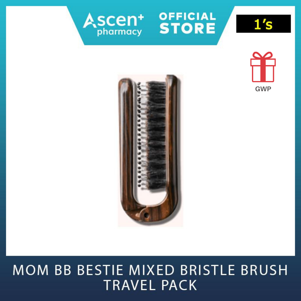 MOM BB BESTIE MIXED BRISTLE BRUSH [1's] Travel Pack