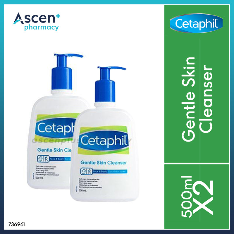 【BEST BUY】CETAPHIL Gentle Skin Cleanser 2x500ml