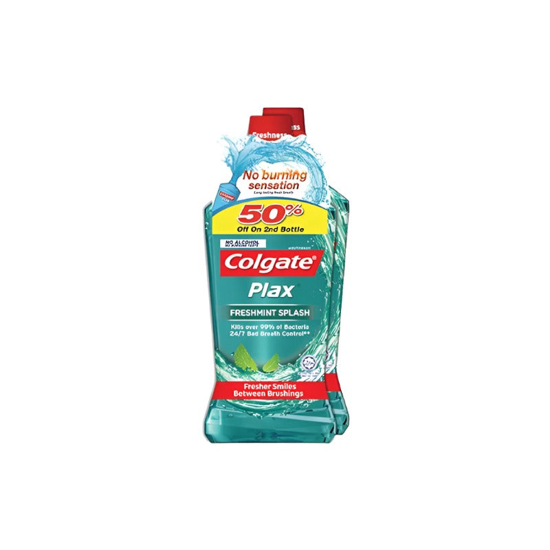 COLGATE PLAX Mouth wash [750ML x 2 Twin Pack]