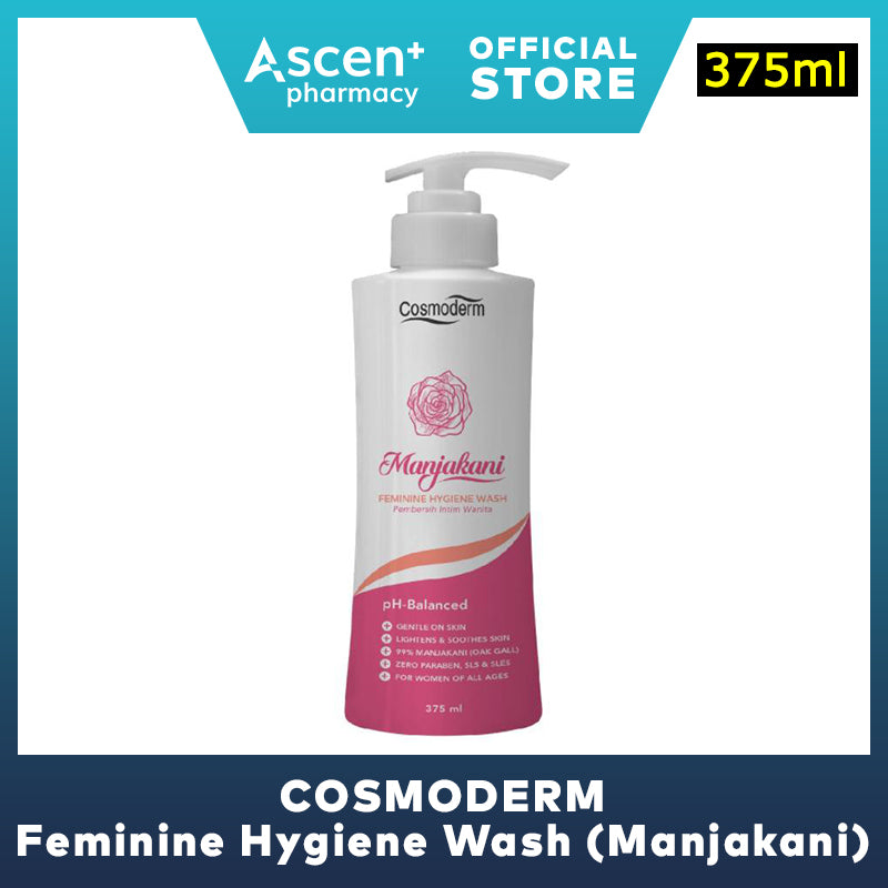 COSMODERM Feminine Hygiene Wash (Manjakani) [375ml]