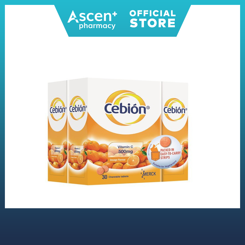 CEBION Vitamin C Chewable Tablet [500mg] [3x30s]