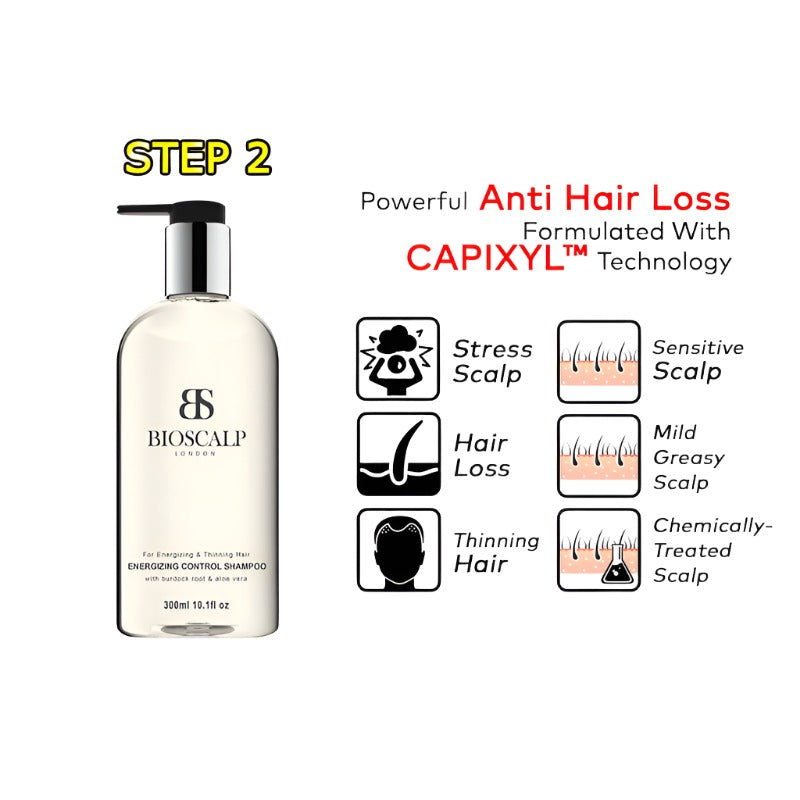 BIOSCALP Energizing Control Shampoo [300ml]