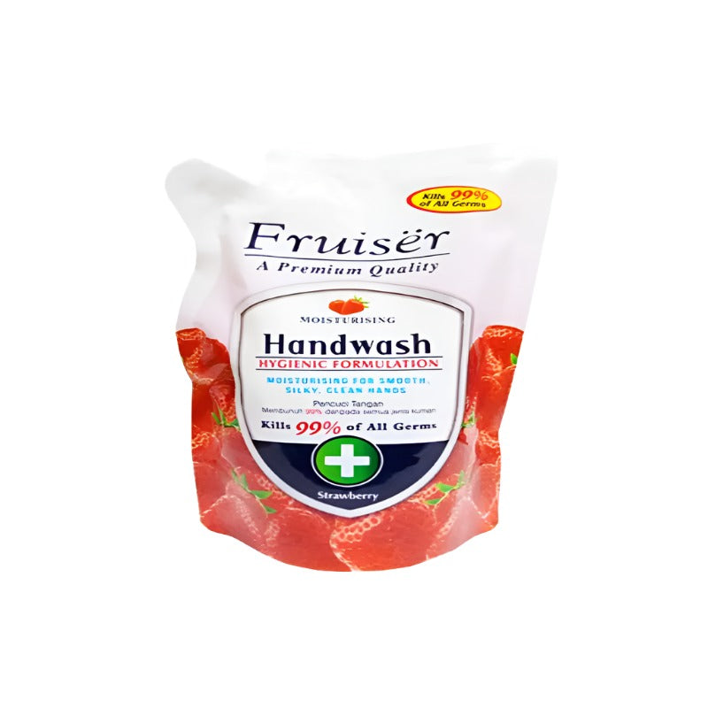 Fruiser Moisturizing Hand Wash Pouch 400ml Strawberry