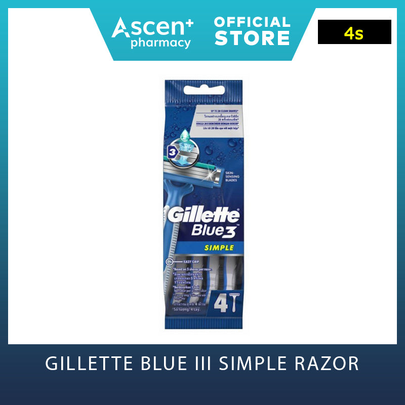 GILLETTE Blue III Simple Razor [4s]