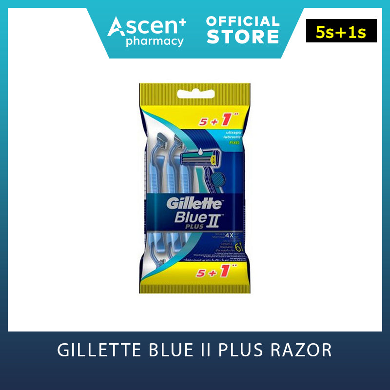 GILLETTE Blue II Plus Razor [5s+1s]