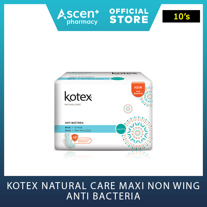KOTEX Natural Care Maxi Non Wing Anti Bacteria 24cm [10s]