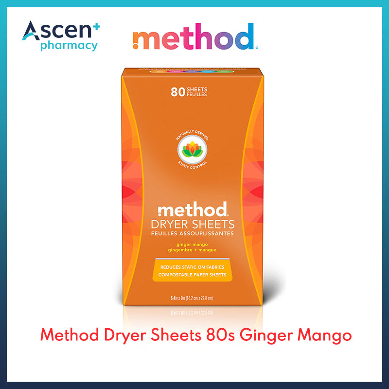 METHOD Dryer Sheets (Ginger Mango) [80s]