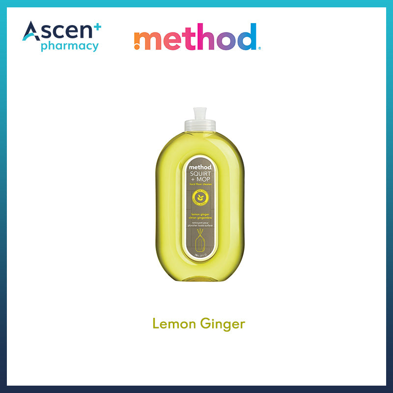 METHOD Squirt + Mop Hard Floor Cleaner [739ml] Lemon Ginger