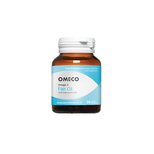OMECO Omega-3 Fish Oil with Coenzyme Q10
