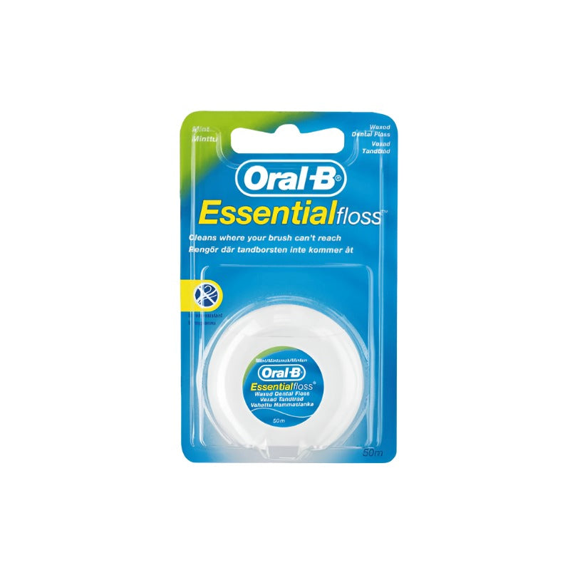 Oral B Essential Mint Wax Dental Floss 50m