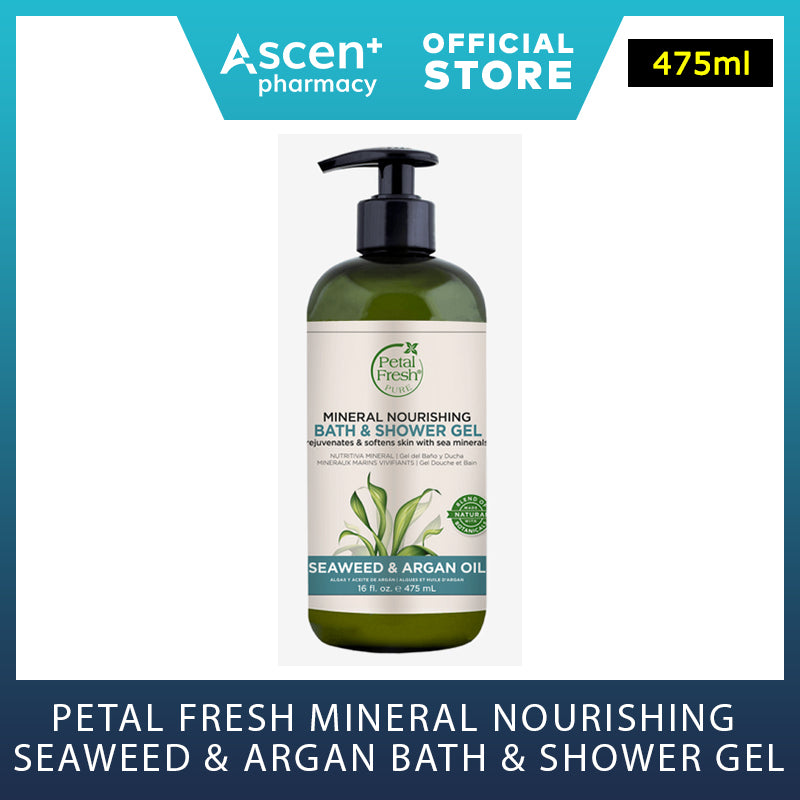 PETAL FRESH Mineral Nourishing Seaweed & Argan Oil Bath & Shower Gel [475ml]