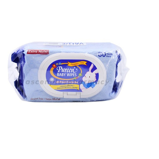 PUREEN Baby Wipes (Blue) [2x80s]