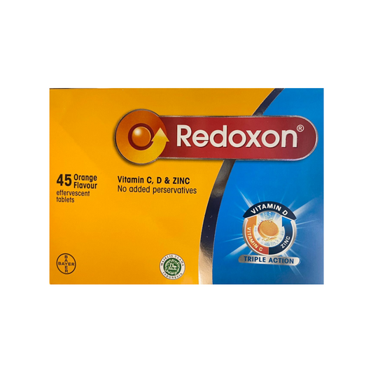 Redoxon Triple Action with Vitamin C 1000mg & Vitamin D + Zinc Effervescent (Orange)