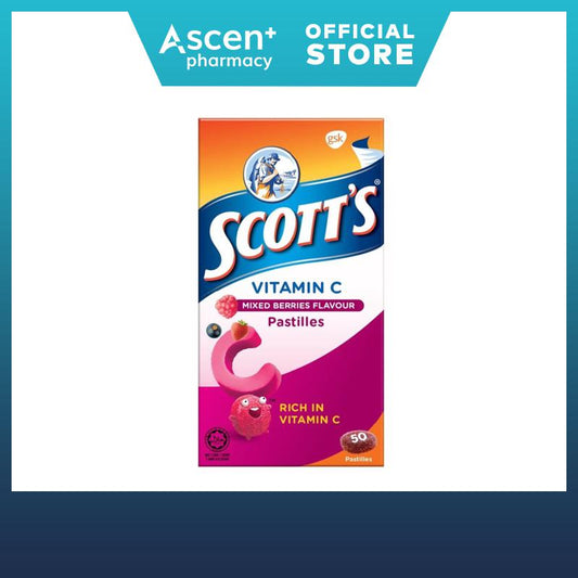 SCOTT's VIT-C 杂莓锭剂 50 粒
