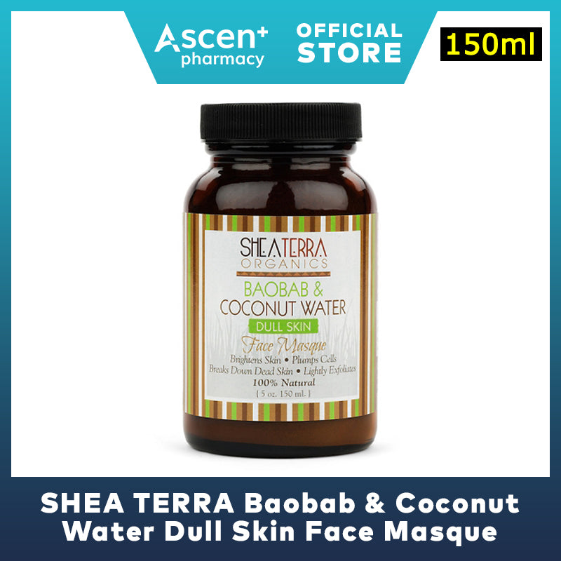 SHEA TERRA Baobab & Coconut Water Dull Skin Face Masque [150ml]