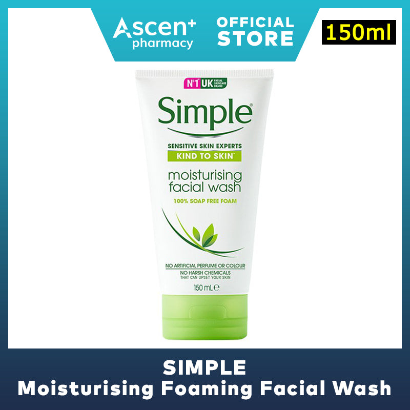 SIMPLE Moisturising Foaming Facial Wash [150ml]