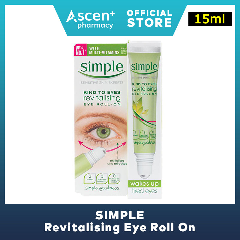SIMPLE Revitalising Eye Roll On [15ml]