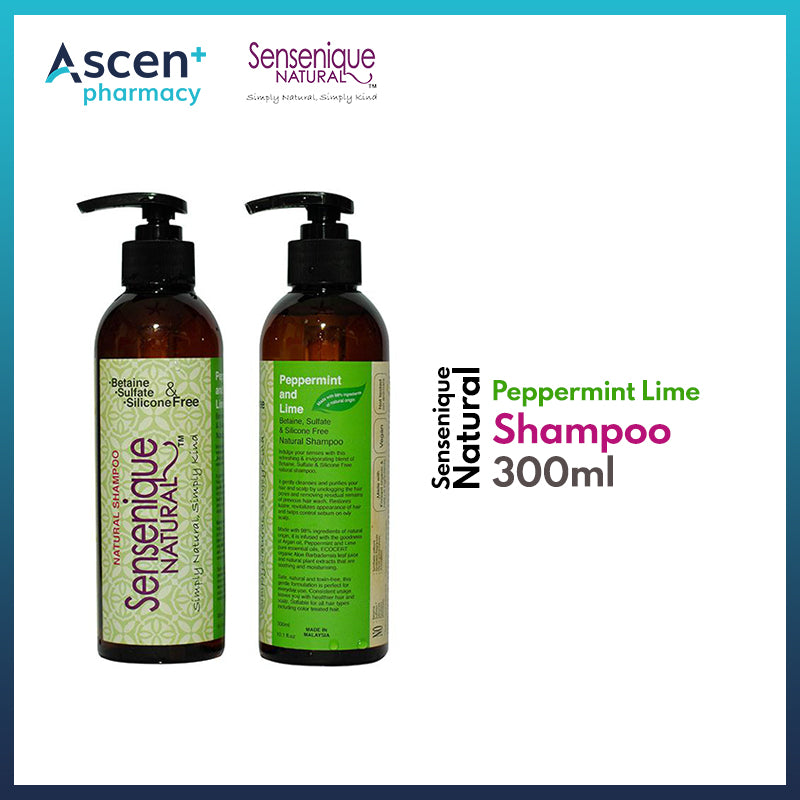 SENSENIQUE NATURAL Peppermint Lime Shampoo [300ml]