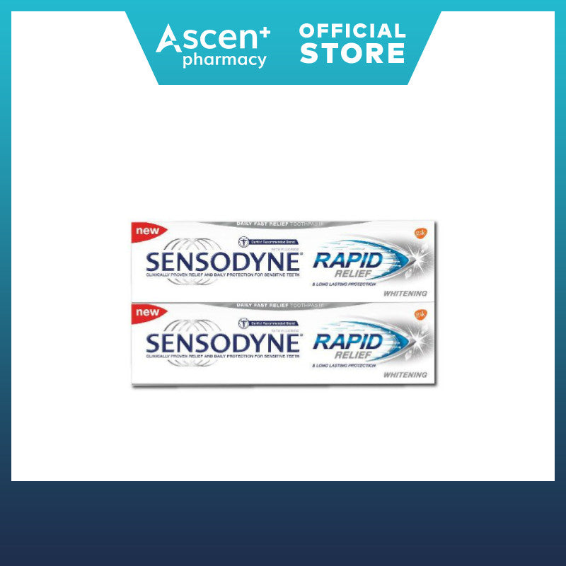 SENSODYNE Rapid Relief Whitening Toothpaste [100gx2]