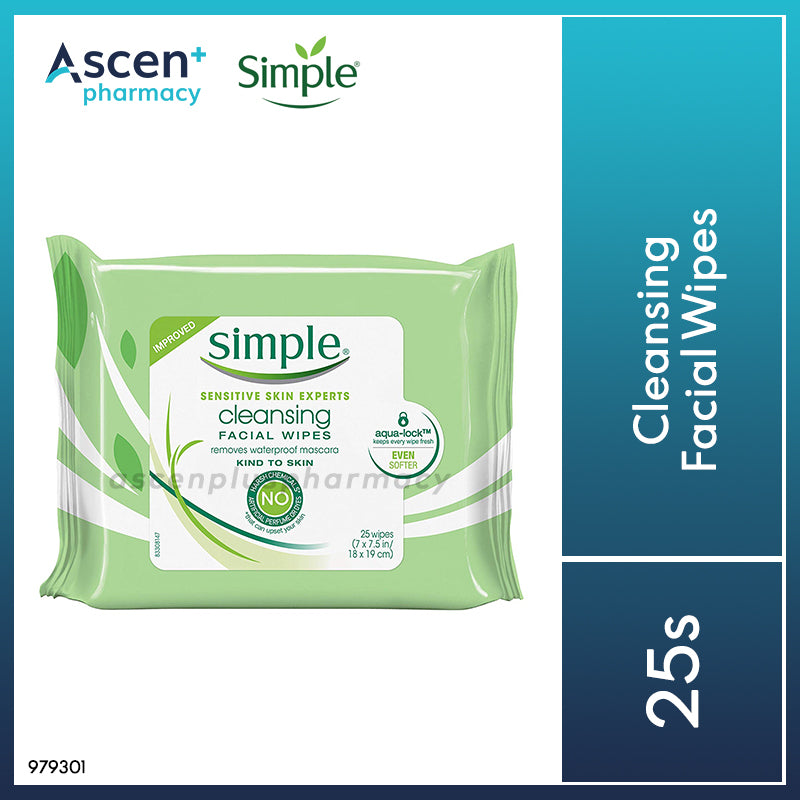 SIMPLE Cleansing Facial Wipes [25s]