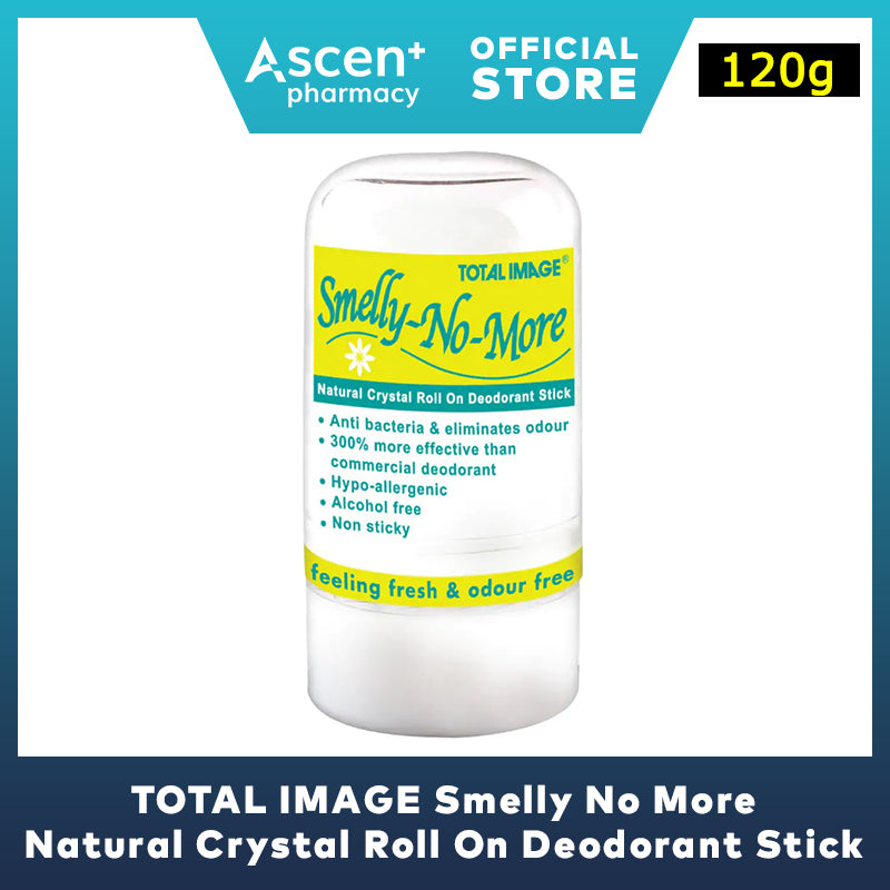 TOTAL IMAGE Smelly No More Natural Crystal Roll On Deodorant Stick [120g]