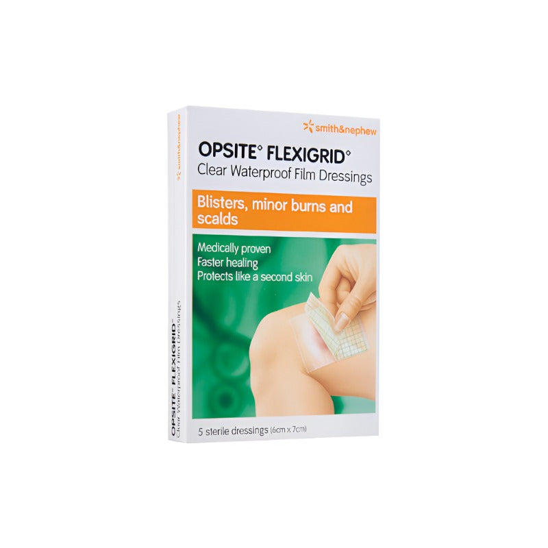 SMITH & NEPHEW Opsite Flexigrid Waterproof Film 5s [6cm x 7cm]