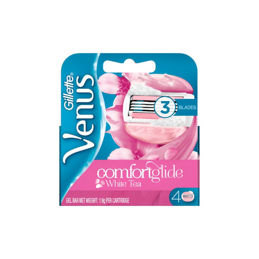 GILLETTE For Women Venus Comforglide White Tea Cartridges [4s]